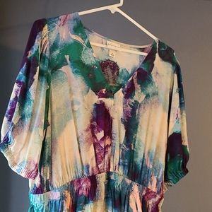 Watercolor Maxi dress